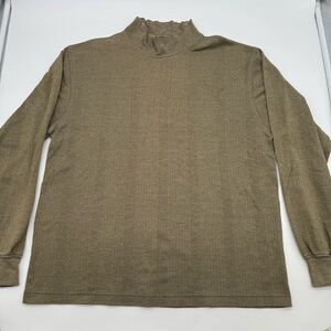 GE2OO Ribbed Mock Neck Long Sleeve Top – Size M – Like New